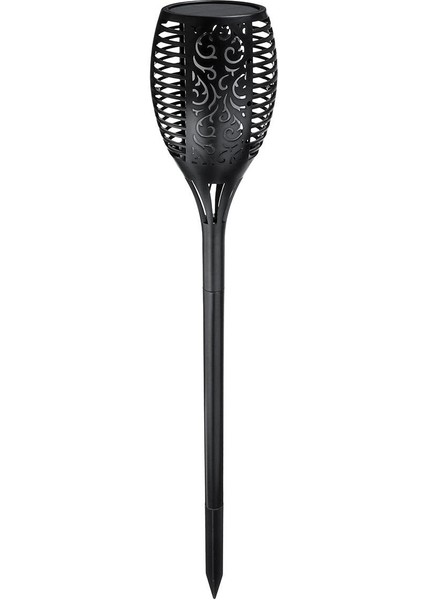 96 LED Rgb Güneş Enerjisi Torch Işık Flickering Alev Bahçe Yard Lamba Su Geçirmez (Yurt Dışından)