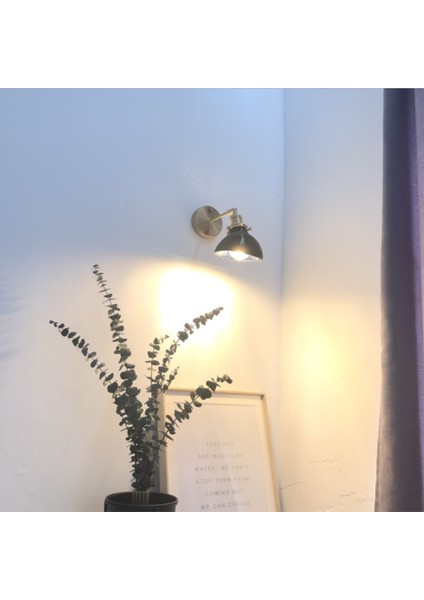 Pirinç Cam Duvar Lambası Yatak Odası Başucu Aisle Otel Konuk Evi Arka Plan Duvar Ayna Ön Lamba Retro Sanat Aydınlatma (Yurt Dışından) fiyatları