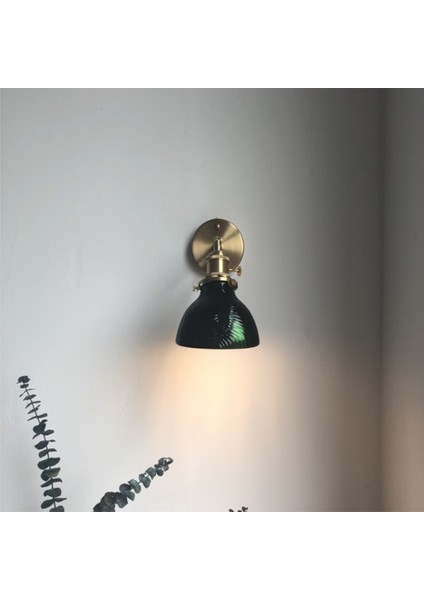 Pirinç Cam Duvar Lambası Yatak Odası Başucu Aisle Otel Konuk Evi Arka Plan Duvar Ayna Ön Lamba Retro Sanat Aydınlatma (Yurt Dışından) indirimleri