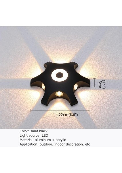 8 W Oturma Odası Duvar Lambası Yaratıcı Kişilik Merdiven Koridor Duvar Lambası Yatak Odası Tasarımcı Duvar Lambası (Sıcak Beyaz) (Yurt Dışından) fiyatları
