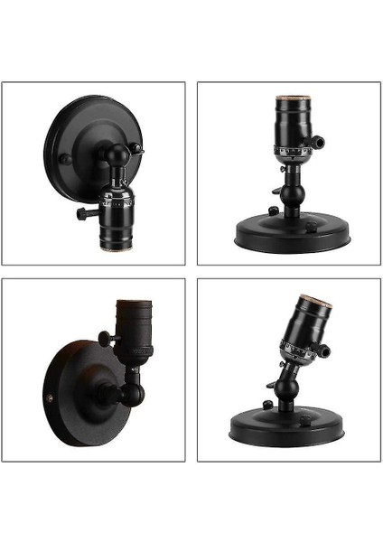 Lambalar Vintage Işık Tutucu E27 Edison Retro Duvar Lambası Tutucu Anahtarı Ev Kullanımı Dekorasyon 220 V (Yurt Dışından) fiyatları