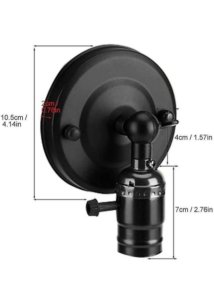 Lambalar Vintage Işık Tutucu E27 Edison Retro Duvar Lambası Tutucu Anahtarı Ev Kullanımı Dekorasyon 220 V (Yurt Dışından) fırsatları