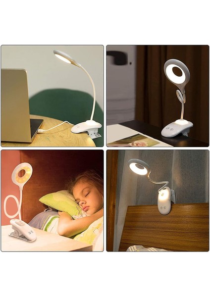 Lambalar Okuma Lambası Yatak 26 LED Göz Korumak Amber Klip Kitap Işık Şarj Edilebilir 3 (Yurt Dışından) indirimleri