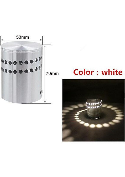 Spiral Delik LED Duvar Lambası Kısılabilir Spiral Lamba Uzaktan Kumanda Lambası ile Süslemek Için Aile Ktv Bar Düğün Parti Salonu Işıkları (Beyaz) (Yurt Dışından)