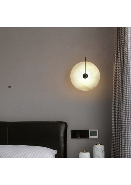 3 W Doğal Mermer Duvar Lambası Otel Homestay Dekorasyon Oturma Odası Başucu Koridor Aisle Giriş Aydınlatma (Yurt Dışından) indirimleri