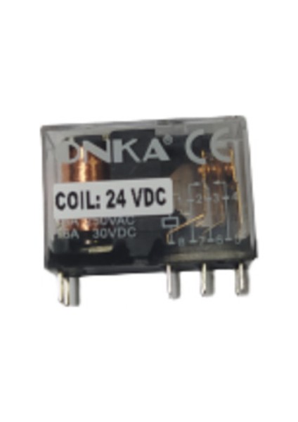 8 Pin 1 Kontak 24V Dc Röle Onka