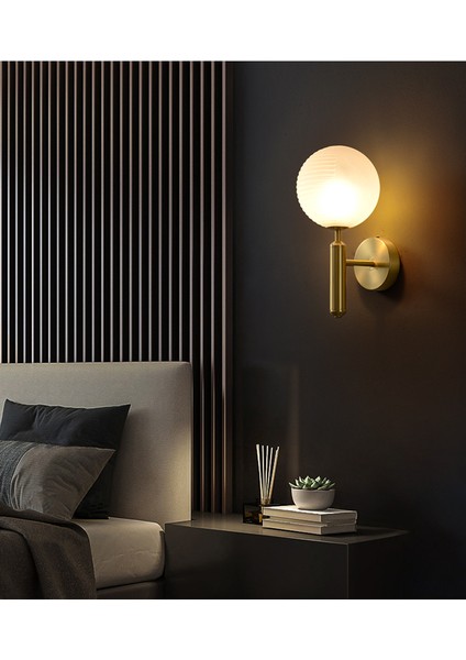 LED Duvar Lambası Oturma Odası Yatak Odası Odası Başucu Lambası Işık Lüks Koridor Yaratıcı Atmosfer Duvar Lambası (Yurt Dışından)