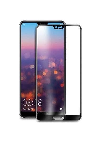 Teknoloji Cam Huawei Y7 2019 Siyah Kırılmaz Cam Ekran Koruma