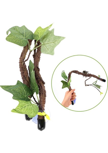 Sürüngenler Bitkiler Snake Akvaryum Teraryum Için Amfibi Habitat Hideout