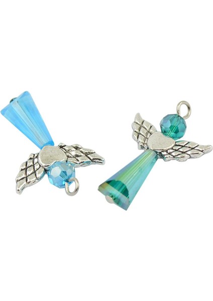 12X Karışık Vintage Peri Melek Charms Kolye Dıy Düğün Hediyesi Takı Craft modelleri