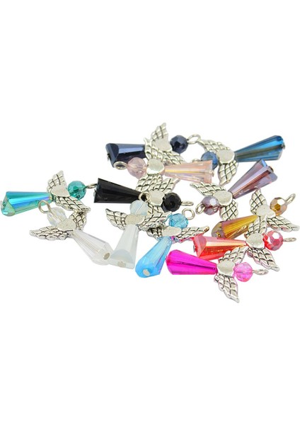 12X Karışık Vintage Peri Melek Charms Kolye Dıy Düğün Hediyesi Takı Craft indirimleri