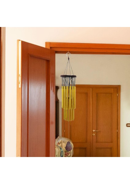 Rüzgar Çanları 27 Tüpler Gevşeme Hediyeler Çan Rüzgar Çanı Noel Home Bahçe Altın Için(Yurt Dışından)