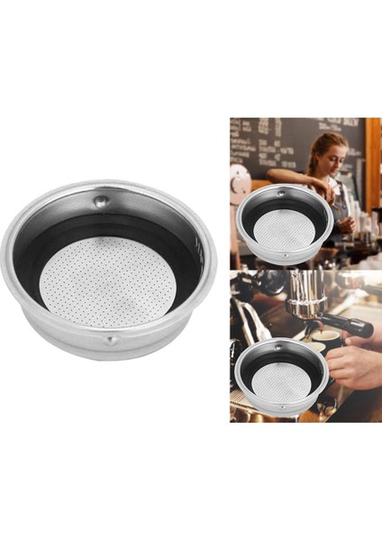 Kahve Makineleri Filtre Siyah Bpa Içermeyen Yeniden Kullanılabilir Yıkanabilir Toz Sepet 1 Veya 2 Su Bardağı -, Çap 51MM 1 Su Bardağı