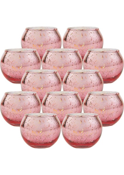 12 Adet Adil Mumluk Centerpiece Kase Tealight Sahipleri Ev Dekorasyon Gül Altın