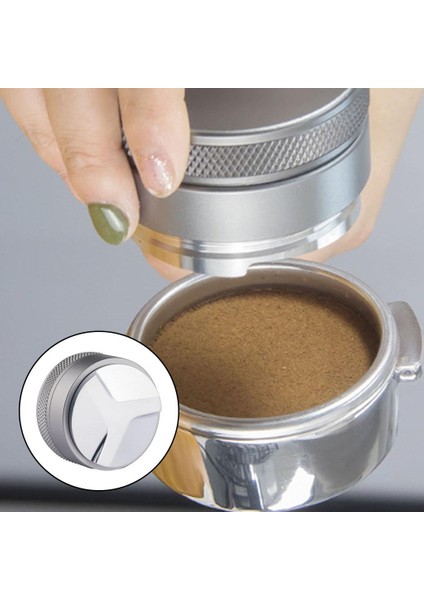 Kahve Distribütörü Kahve Sabit Seader Gevşek Dağıtılmış El Tampers 53MM Gri fiyatları