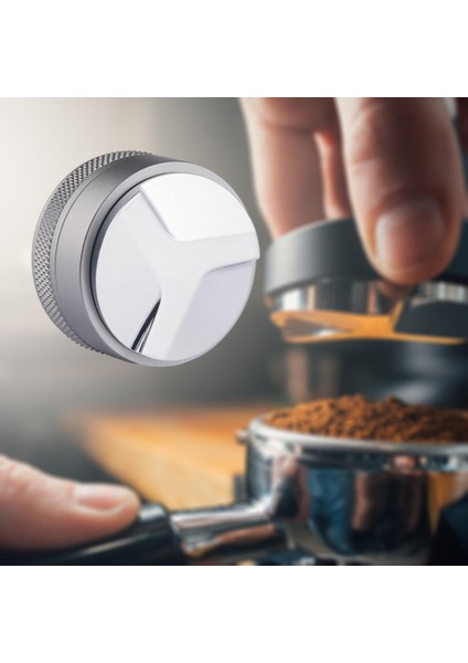 Kahve Distribütörü Kahve Sabit Seader Gevşek Dağıtılmış El Tampers 53MM Gri indirimleri