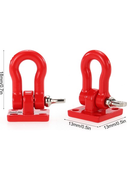 1:10 Rc Aksesuar Eksenel SCX10 D90 Için Römork Zinciri ile Ölçekli Rc Tow Hook (Yurt Dışından)