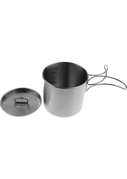 500 ml Paslanmaz Çelik Kamp Fincan Pişirme Pot Kase Seyahat Sırt Çantasıyla Yürüyüş fiyatları