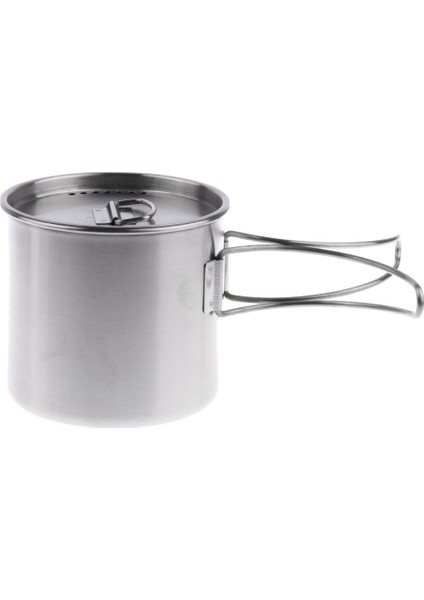 500 ml Paslanmaz Çelik Kamp Fincan Pişirme Pot Kase Seyahat Sırt Çantasıyla Yürüyüş modelleri