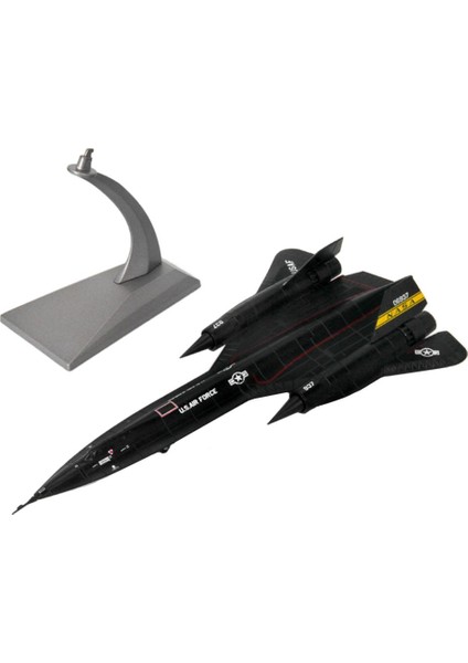 1/144 Ölçekli SR-71A Blackbird Reconnaissance Uçağı - Standlı Diecast Model