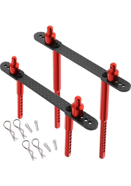 Rc Vücut Sonrası Eksenel SCX10 90046 Için 108.5MM Mounts 1/10 Rc Araba Aksesuar Siyah Kırmızı