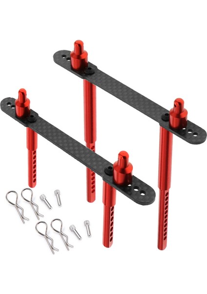 Rc Vücut Sonrası Eksenel SCX10 90046 Için 108.5MM Mounts 1/10 Rc Araba Aksesuar Siyah Kırmızı
