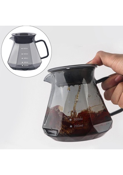 Kahve Pota Dökme Brewer V-Şekilli Ağız Kahve Dükkanı Kahve Severler Pot Pot 600 ml