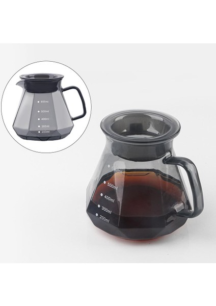 Kahve Pota Dökme Brewer V-Şekilli Ağız Kahve Dükkanı Kahve Severler Pot Pot 600 ml