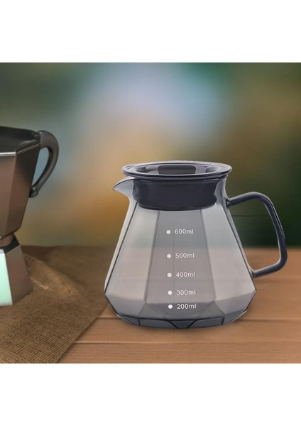 Kahve Pota Dökme Brewer V-Şekilli Ağız Kahve Dükkanı Kahve Severler Pot Pot 600 ml