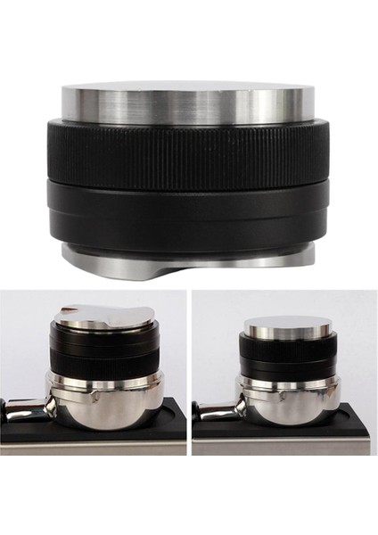 Çift Taraflı Kahve Kurcalama Üç Açılı Eğim ve Barista Araçları Için Düz Taban 58MM