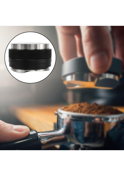 Çift Taraflı Kahve Kurcalama Üç Açılı Eğim ve Barista Araçları Için Düz Taban 58MM