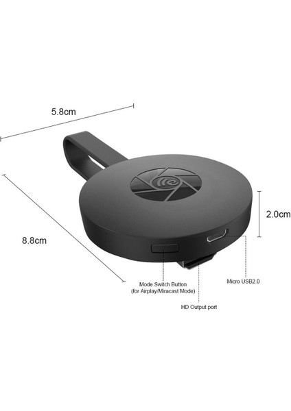 G2 Kablosuz 4 K Wifi Ekran Dongle Tv Alıcısı Adaptörü Airplay fiyatları