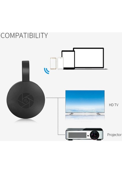 G2 Kablosuz 4 K Wifi Ekran Dongle Tv Alıcısı Adaptörü Airplay fırsatları