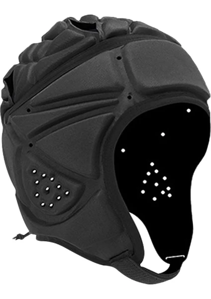 Rugby Kask Headguard Anti-Çarpışma Yumuşak Kaykay Gençlik Siyah