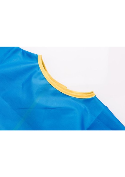 Çocuk Çocuk Uzun Kollu Önlük Su Geçirmez Smock Mor M + Blue L