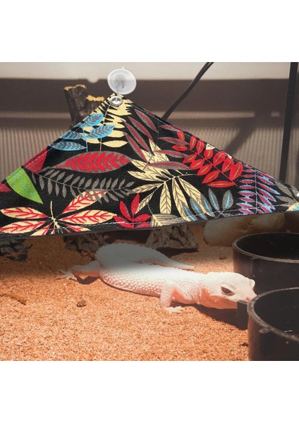 Baosity Sürüngen Hamak Mat Hamster Leopar Gecko Için Asılı Yatak Küçük Pet Hayvanlar Siyah S(Yurt Dışından)
