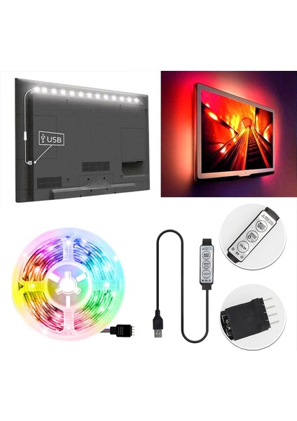 Arka Plan Işık Şerit Rgb IP65 Su Geçirmez LED Internet Cafe Yetişkin 4 Metre
