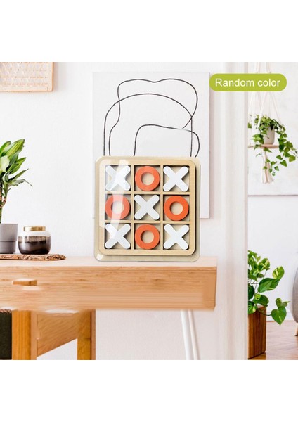 Ahşap Tic Tac Toe Eğlence Tahta Oyunu Ev Için Akıllı Klasik Masa indirimleri