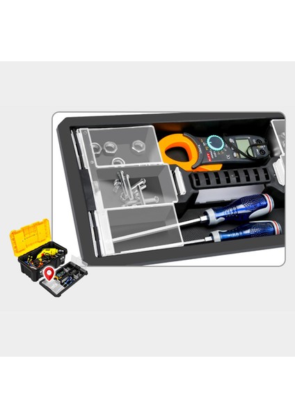 1 Parça Aracı Kutusu Kolu Organizatör Hizmeti Onarım Ev Araba 3 Katmanlar Için Kilitlenebilir