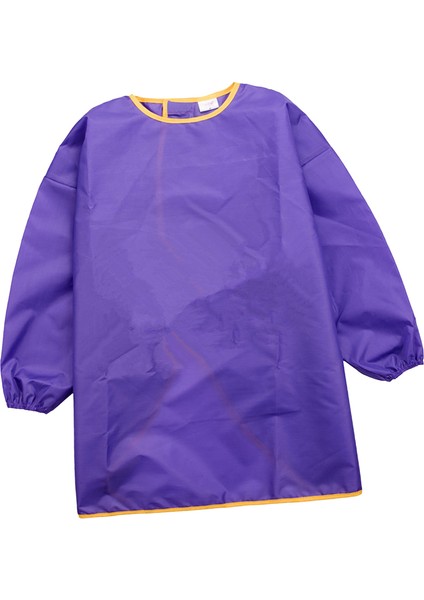 Boyama Su Geçirmez Smock Uzun Kollu Sanat Önlüğü Çocuk Zanaat Apron M Mor + Yeşil modelleri