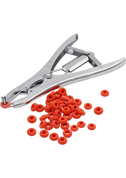 Castration Pense Balon Exander Elastrator 100 Lastik Bantlı Çiftlik Hayvan Piglet Keçi