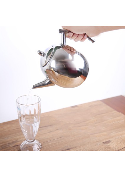 2 Adet Demlik Çaydanlık Paslanmaz Çelik Gevşek Yaprak Çay Çıkarılabilir Filtre 1l + 1.5l fırsatları