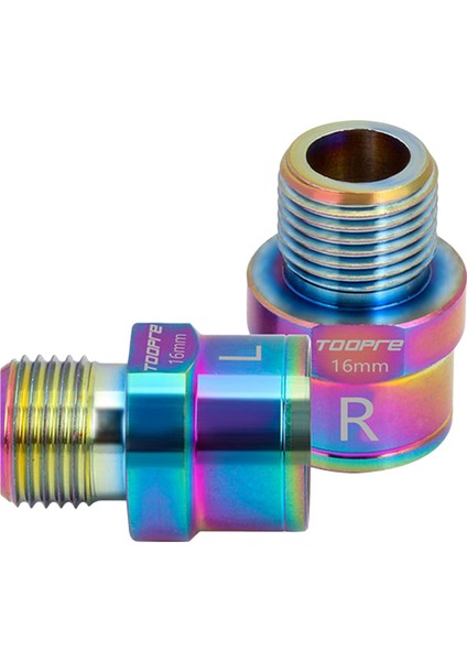 1 Pair Sol Sağ Bisiklet Pedalı Genişletici Mtb Yol Bisiklet Pedalı Spacers 9/16 In Renkli 16MM fiyatları