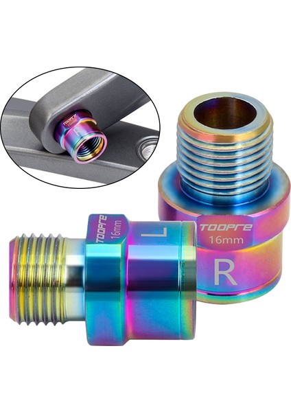 1 Pair Sol Sağ Bisiklet Pedalı Genişletici Mtb Yol Bisiklet Pedalı Spacers 9/16 In Renkli 16MM modelleri