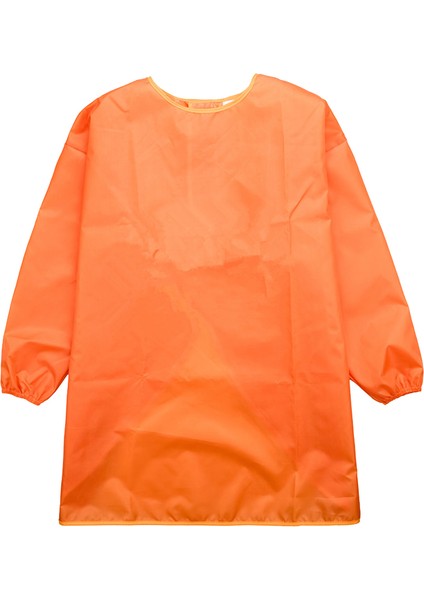 3 Boyutları Çocuk Uzun Kollu Önlük Çizim Boyama Smock Temizleme Turuncu modelleri