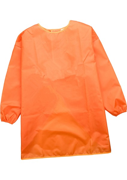 3 Boyutları Çocuk Uzun Kollu Önlük Çizim Boyama Smock Temizleme Turuncu fırsatları