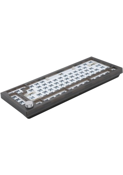 Mekanik Klavye Dıy Kiti Dizüstü Bilgisayarlar Için Dıy Kiti Sıcak Kapaklı Modüler Conta Pencere Smokey Siyah