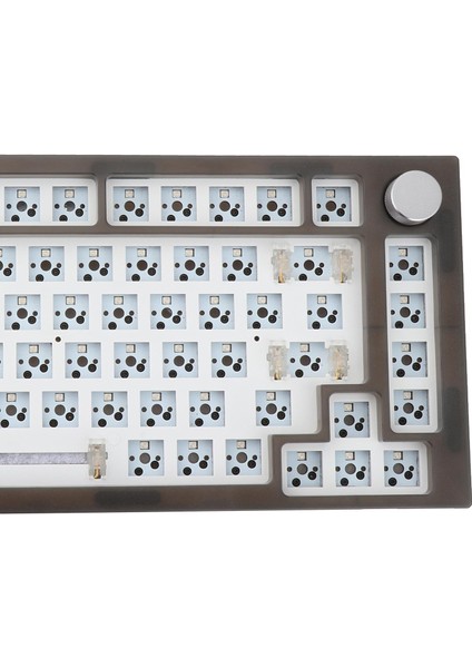 Mekanik Klavye Dıy Kiti Dizüstü Bilgisayarlar Için Dıy Kiti Sıcak Kapaklı Modüler Conta Pencere Smokey Siyah fiyatları