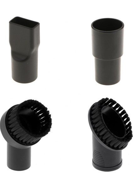 Evrensel Süpürge Parçaları Hortum Apapter & Fırçalar Set Plastik Siyah 32MM