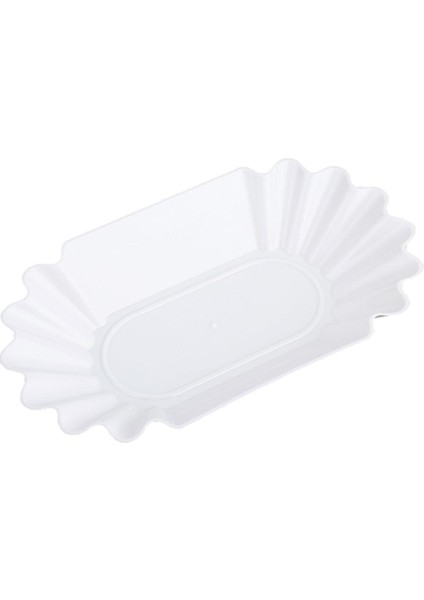 6x Plastik Plaka Snack Servis Tepsi Oval Kahve Çekirdeği Tepsi Kahve Çukurluğu Seti fırsatları